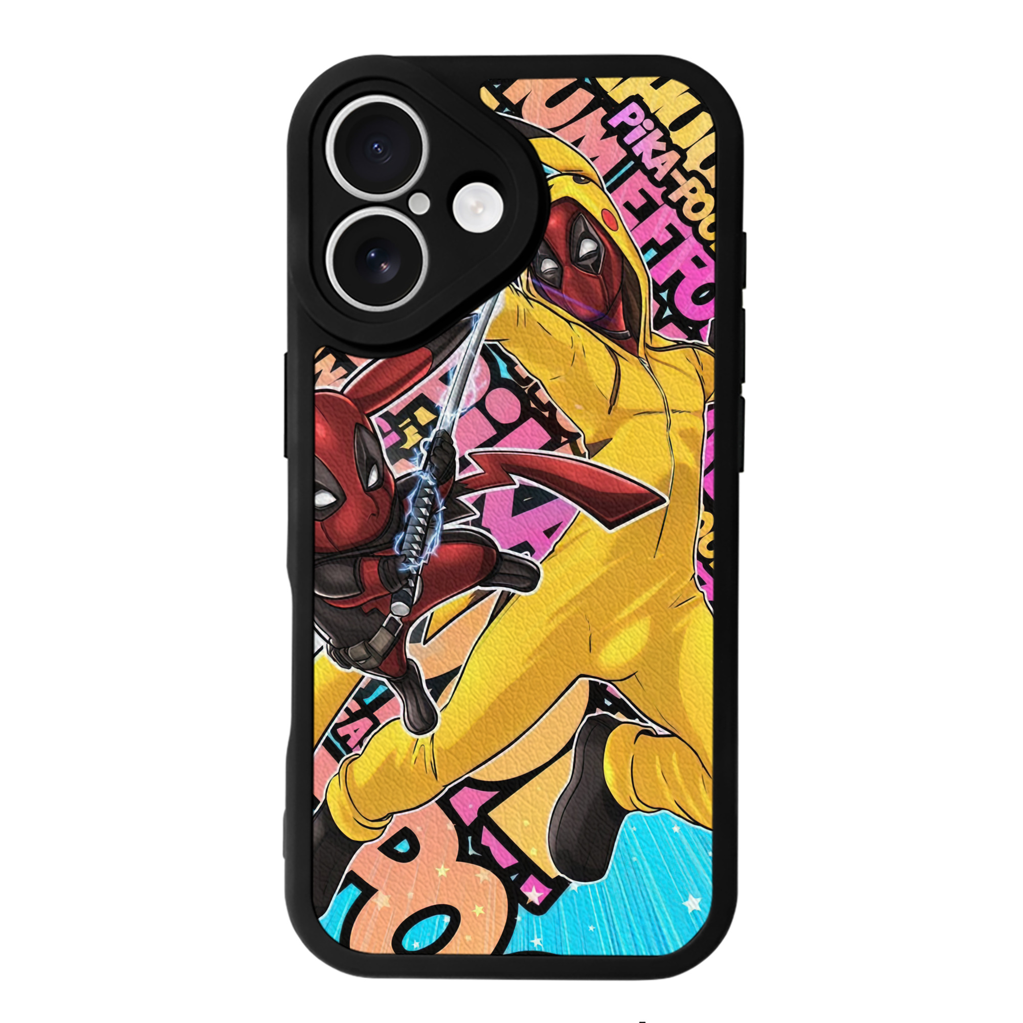 （画像用） Deadpool デッドプール 【iPhone 16シリーズ対応】シリコンスマホケース（レザー調） 材質：シリコン